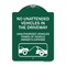 Signmission No Unattended Vehicles in the Driveway Unauthorized Vehicles Towed at Vehicle Owners, GW-1824-23553 A-DES-GW-1824-23553 - alternate 1